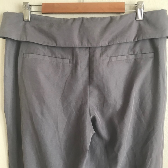 Banana Republic Monogram Gray Foldover Waistband Pants - New With Tags NWT - Picture 6 of 8